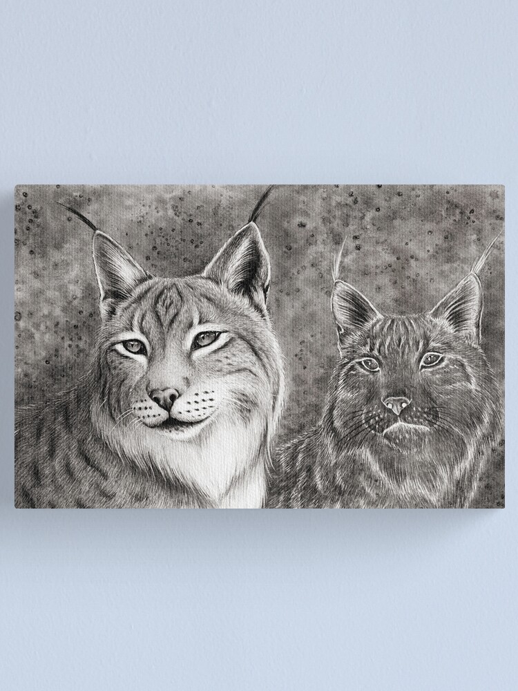 Alternate view of Ever Watchful Eurasian Lynx Canvas Print