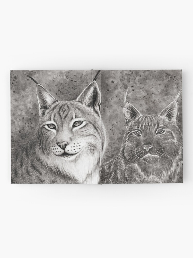 Alternate view of Ever Watchful Eurasian Lynx Hardcover Journal