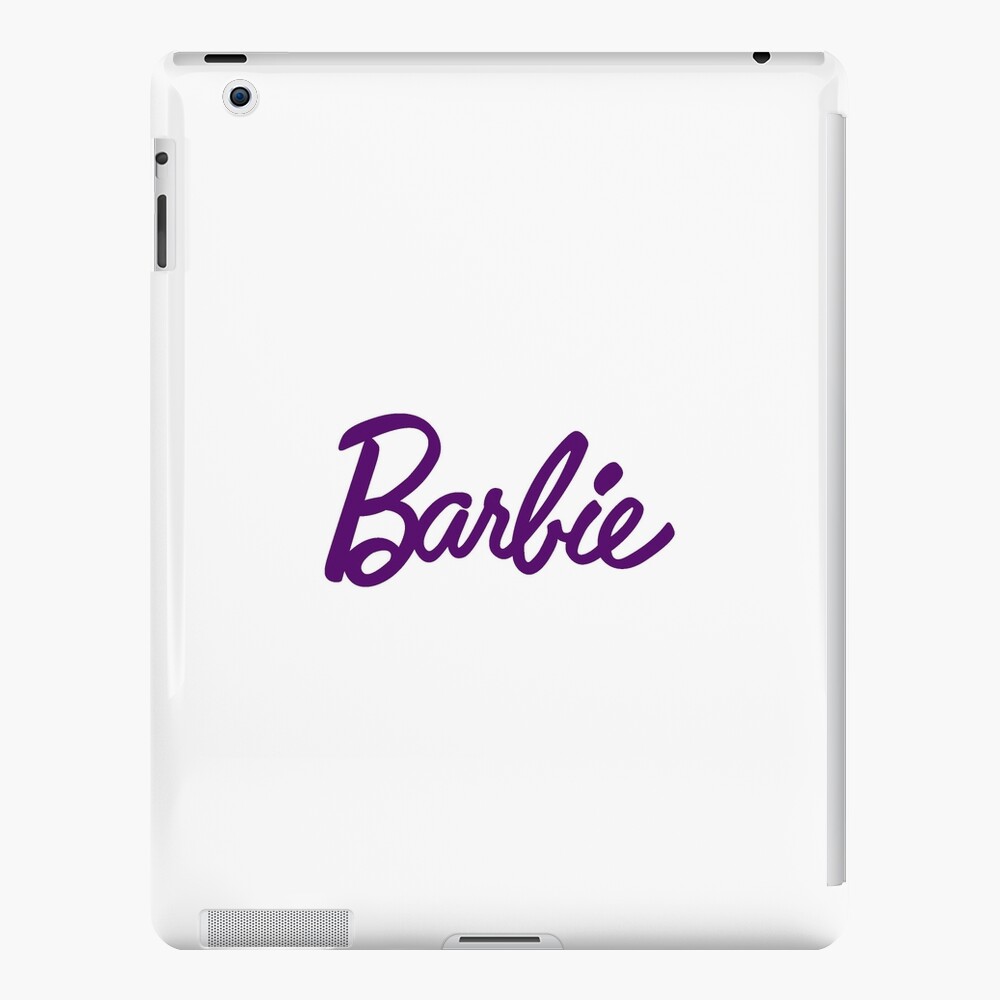 Genuine Pebble Leather Signature iPad Barbie Logo Case