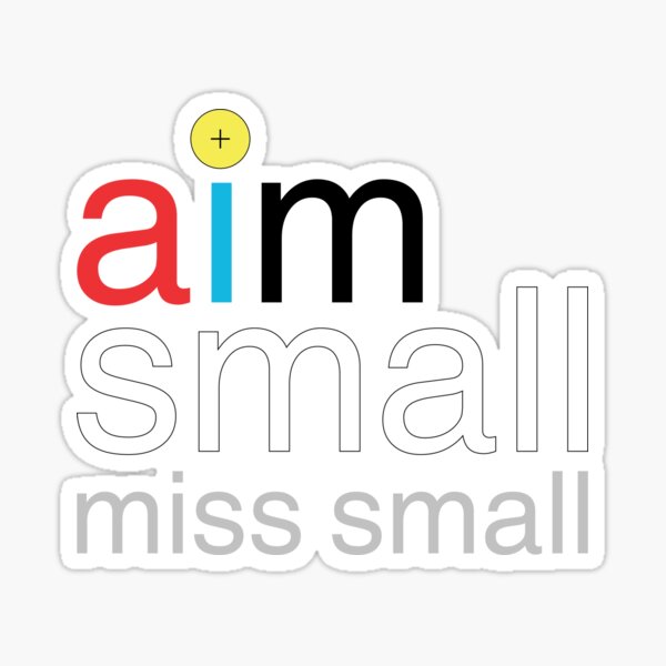 Archery Aim small miss small design Sticker
