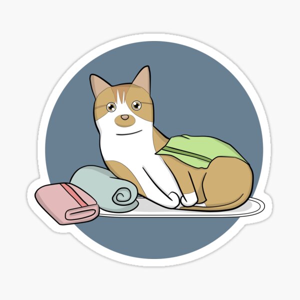 Marco and the towels. Sticker