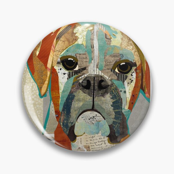 Item preview, Boxer Dog Portrait Colorful Collage Art  designed and sold by traciwithani.