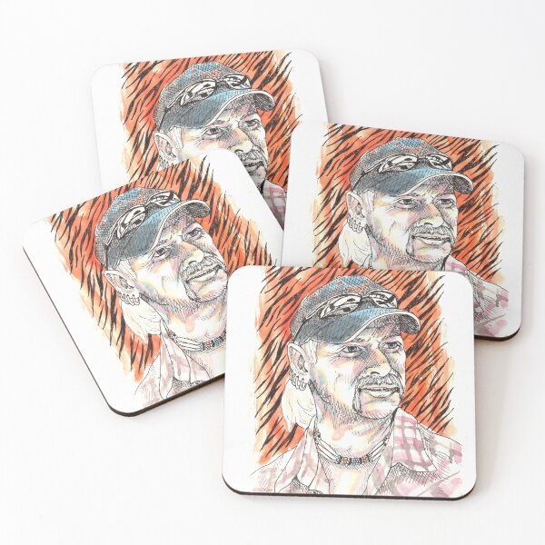 Item preview, El unico Tiger King, Joe Exotic, dibujo a mano en tintas y acuarelas.  designed and sold by CecyLL.