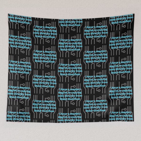 Item preview, I have a masters degree in copying code directly from Stack Overflow designed and sold by Designwebjae.