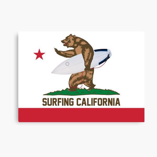 Surfeando en California Lienzo