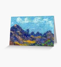 Ridgeline (pastel) Greeting Card