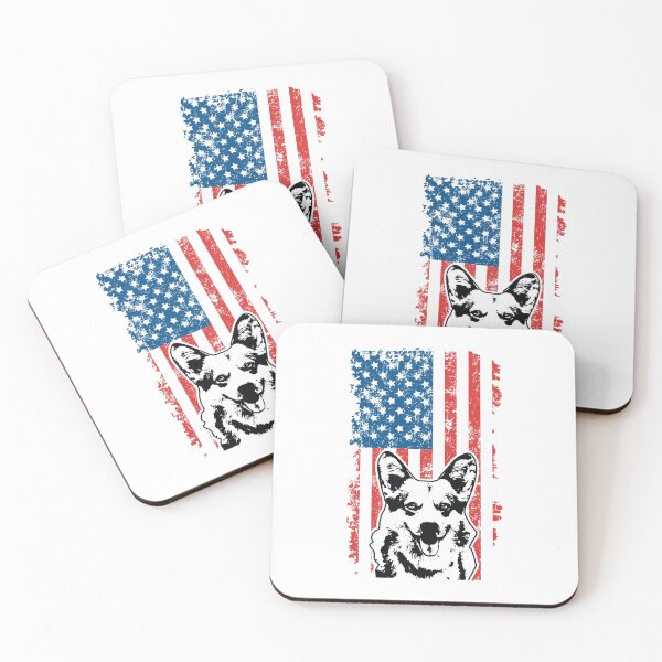 Item preview, Pembroke Welsh Corgi Dog American Flag designed and sold by EstelleStar.