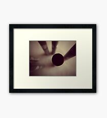OIL PASTEL #CRIMSON Framed Print