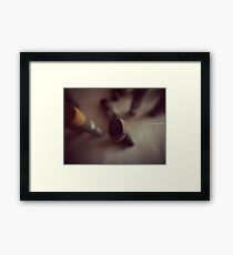 OIL PASTEL #LAVENDER Framed Print
