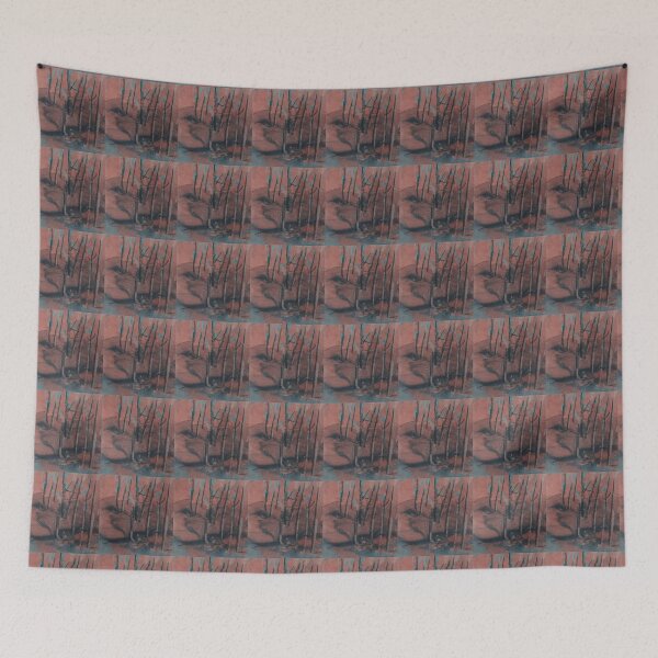 Item preview, Pink-blue abstract designed and sold by bunlinked.
