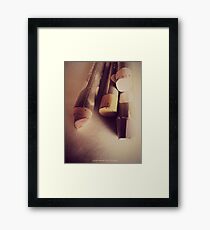 OIL PASTEL #NEUTRAL Framed Print