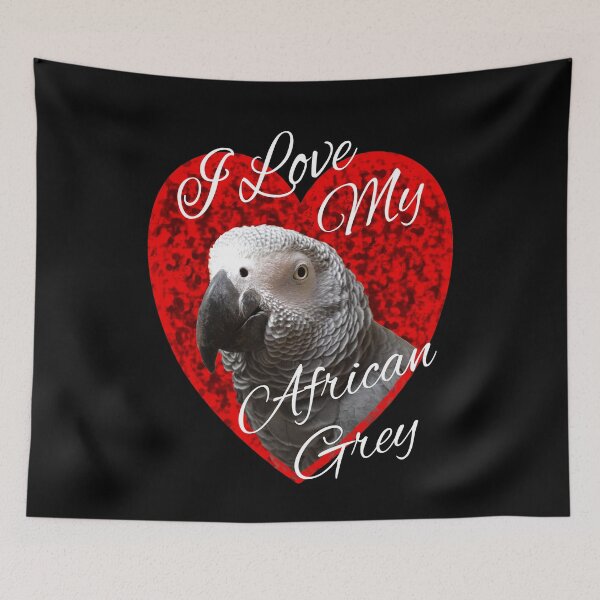 Item preview, I Love My African Grey Parrot design designed and sold by einsteinparrot.