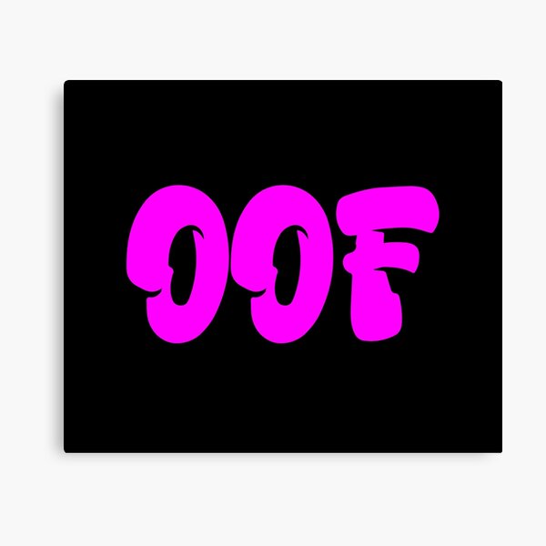 Roblox Oof Canvas Print By Amemestore Redbubble - roblox oof framed art print by amemestore redbubble