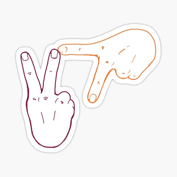 VT hands Sticker