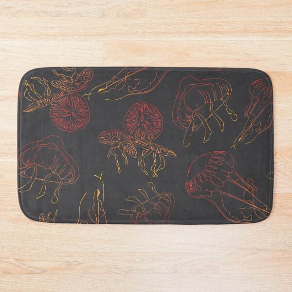 Item preview, Sunset Jellyfish on Charcoal designed and sold by FEM-creative.