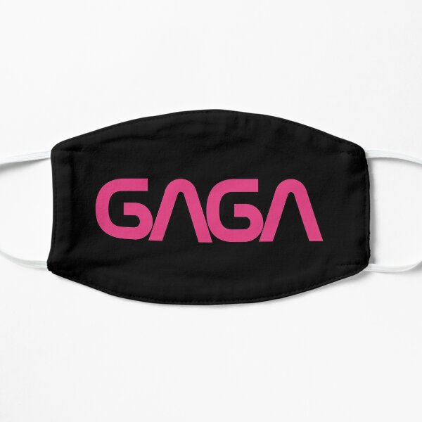 SPACE GAGA (Pink on Black) Flat Mask
