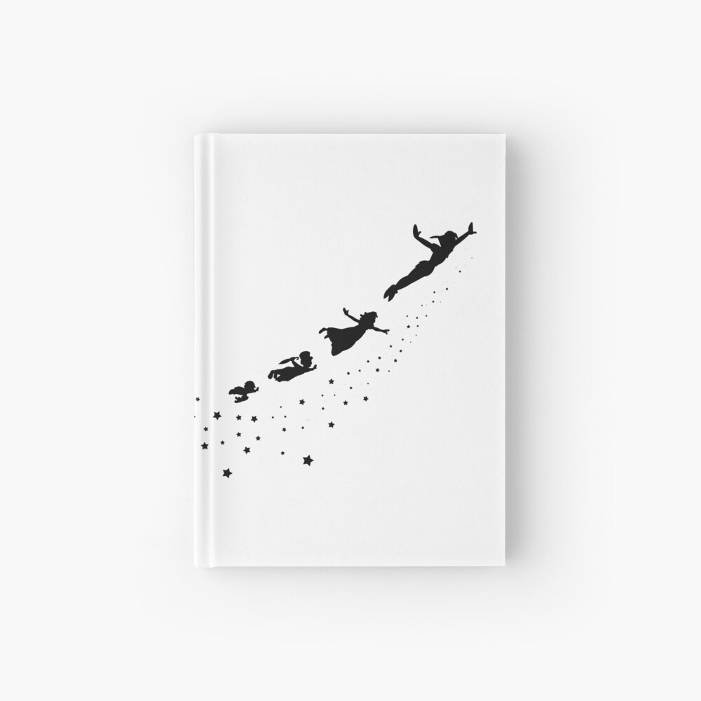 Peter Pan Flying Hardcover Journal