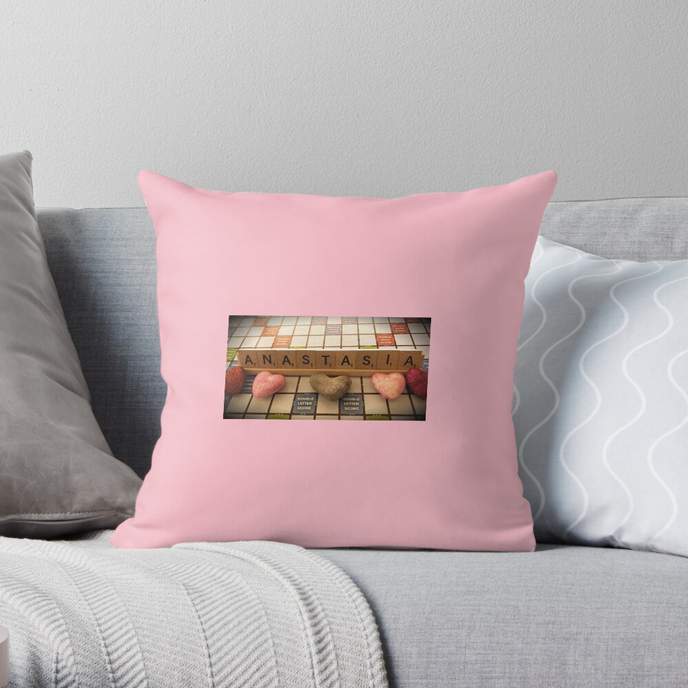Anastasia pillow Throw Pillow