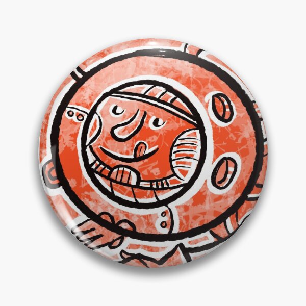 Item preview, happy Spaceman in red designed and sold by Gammaraybots.