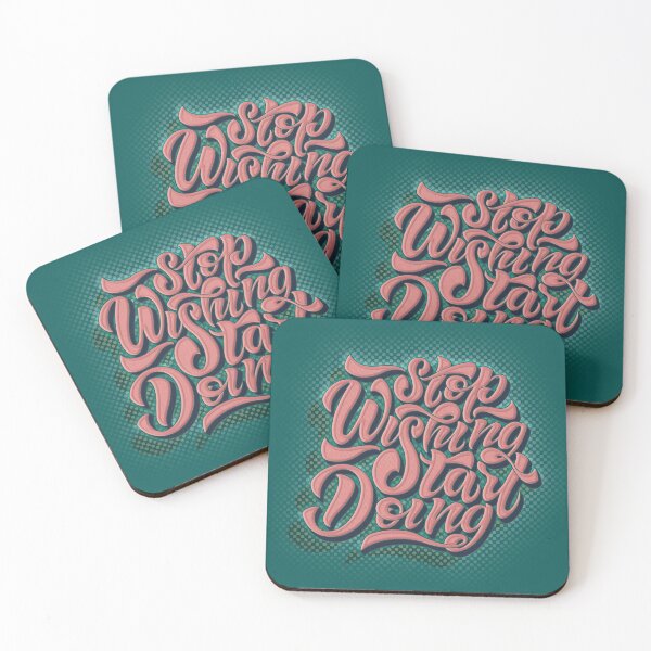 Item preview, Stop wishing start doing.  designed and sold by BananiLettering.