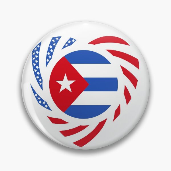 Item preview, Cuban American Multinational Patriot Flag Series (Heart) designed and sold by Carbon-Fibre Media.
