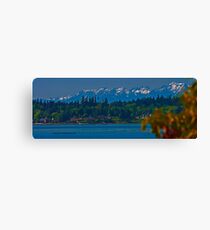Olympic Mountains (colour img) Leinwanddruck