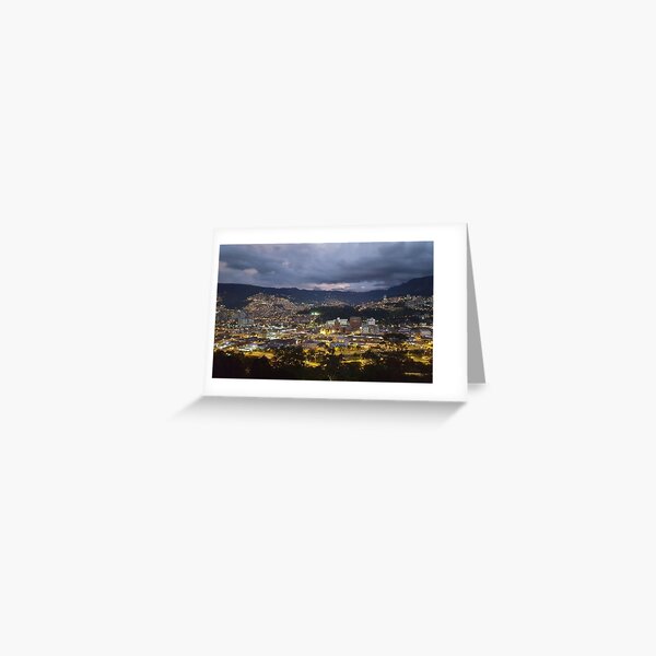 Citylights at night Greeting Card