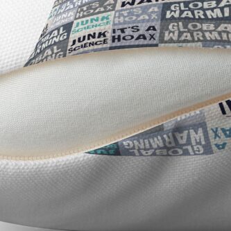 Alternate view of Global Warming Hoax Floor Pillow
