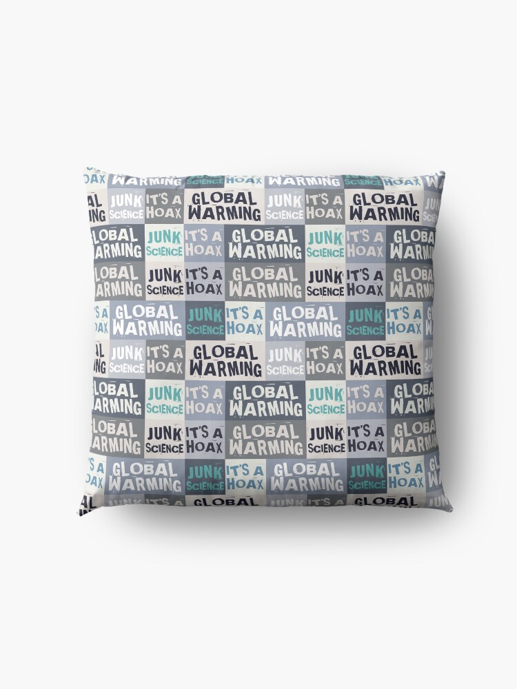 Alternate view of Global Warming Hoax Floor Pillow