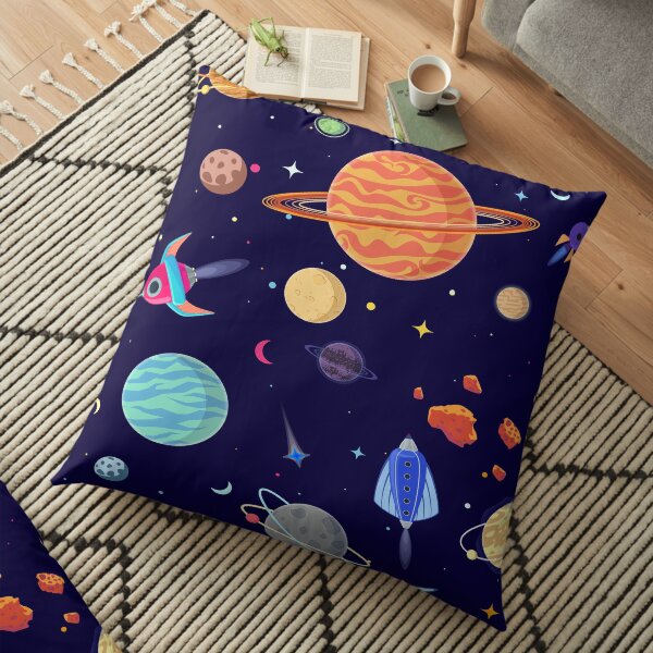 Planets Pattern Floor Pillow