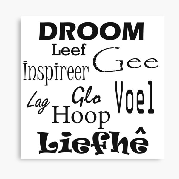 Afrikaans Canvas Prints Redbubble