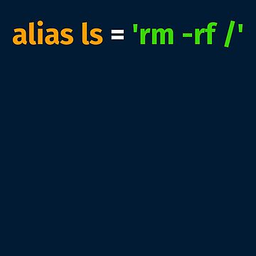 Artwork thumbnail, Software Engineer Developer Programmer Alias ls rm rf Funny Linux by AwsmStuff