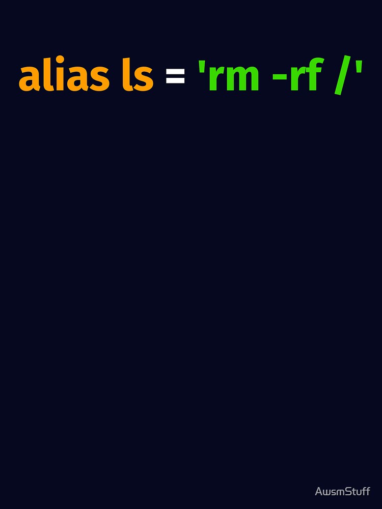 Thumbnail 7 of 7, Essential T-Shirt, Software Engineer Developer Programmer Alias ls rm rf Funny Linux designed and sold by AwsmStuff.