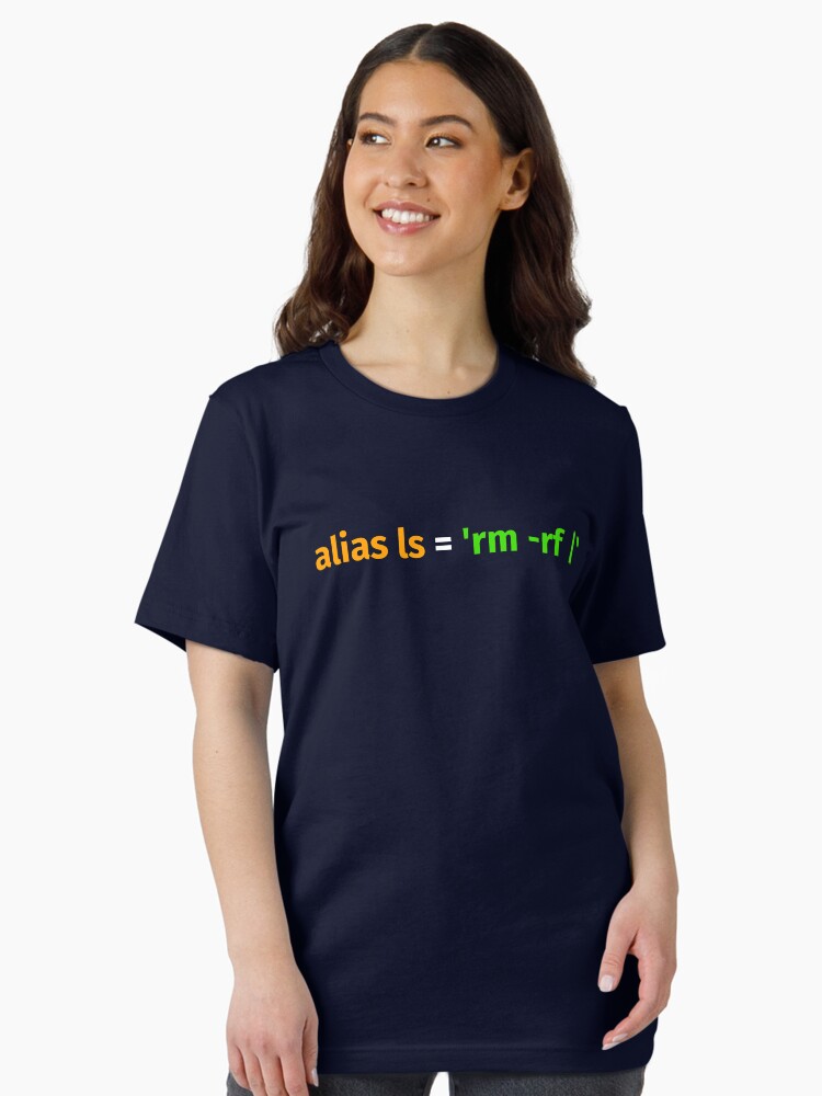 Thumbnail 2 of 7, Essential T-Shirt, Software Engineer Developer Programmer Alias ls rm rf Funny Linux designed and sold by AwsmStuff.