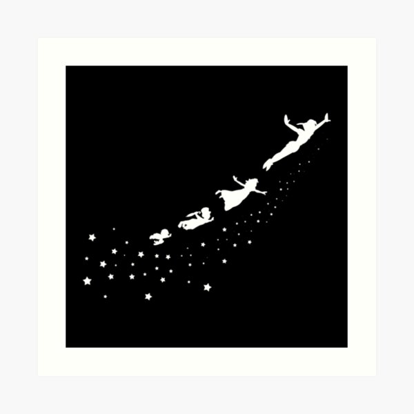 Peter Pan Flying Art Print