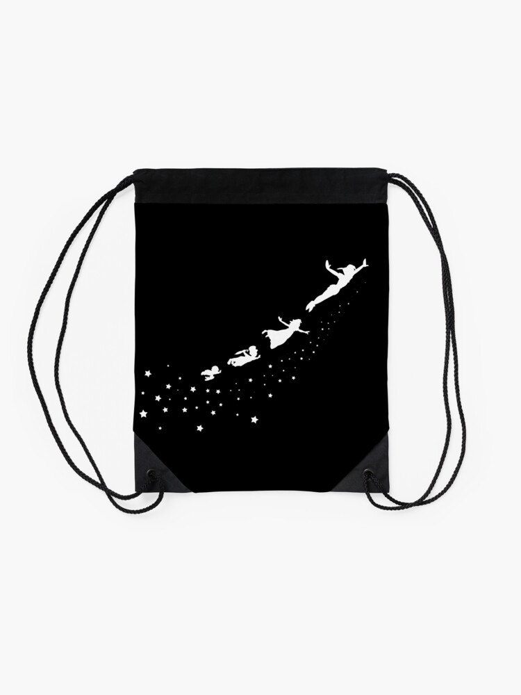 Alternate view of Peter Pan Flying Drawstring Bag