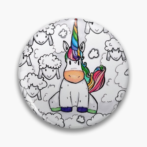 Item preview, Unicorn Among Sheep designed and sold by TorchAndBrush.