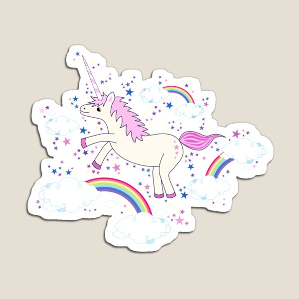 Rainbow Unicorn Magnet