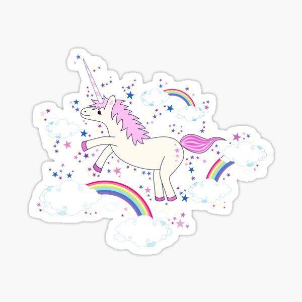 Rainbow Unicorn Sticker