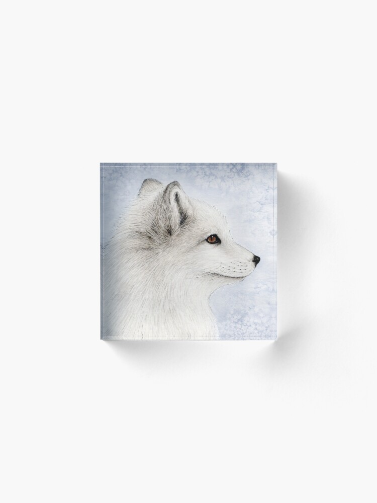 Alternate view of Polar Fox Profile Acrylic Block