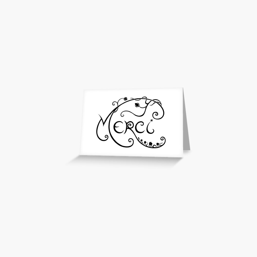 Merci Greeting Card