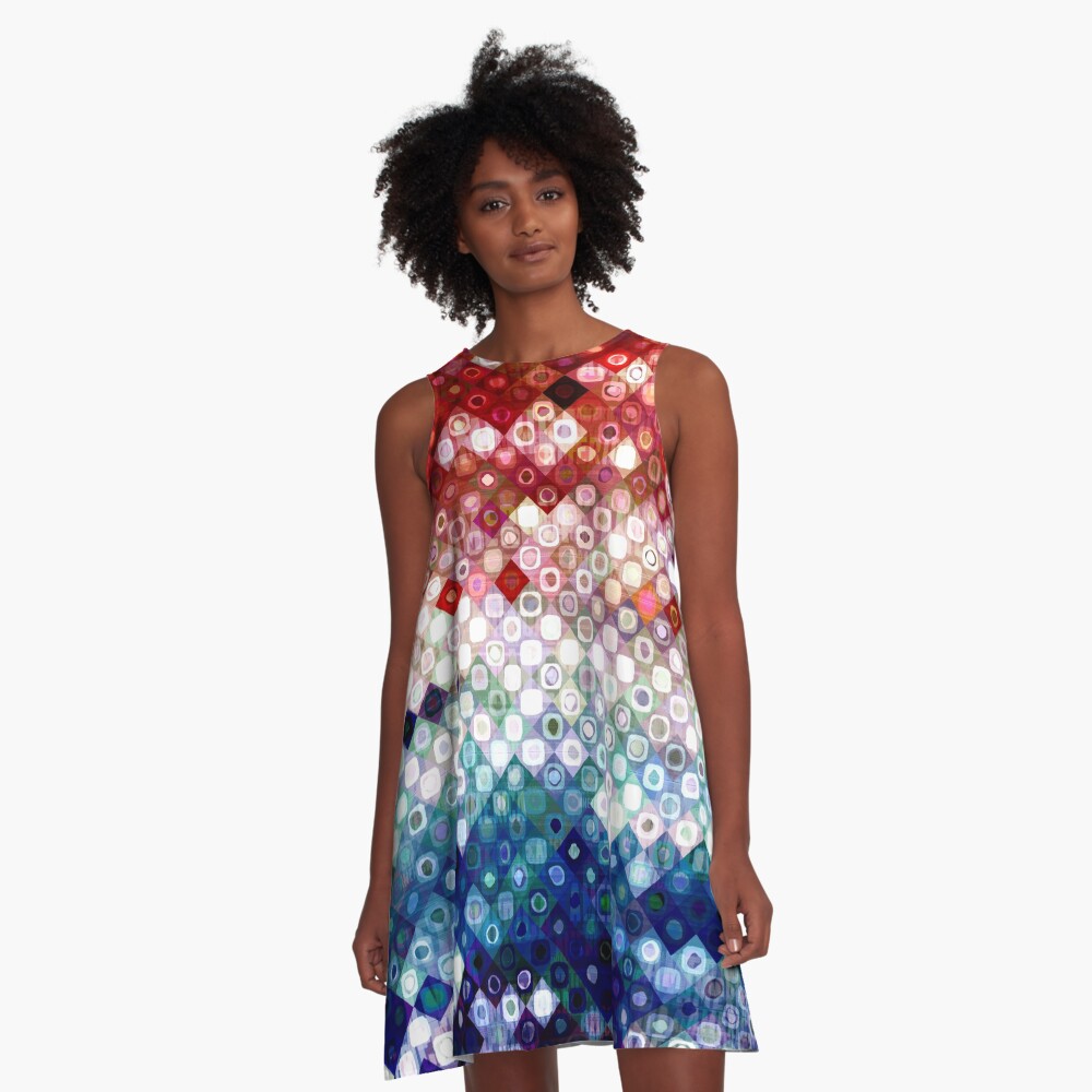 Patriotic America Collage A-Line Dress
