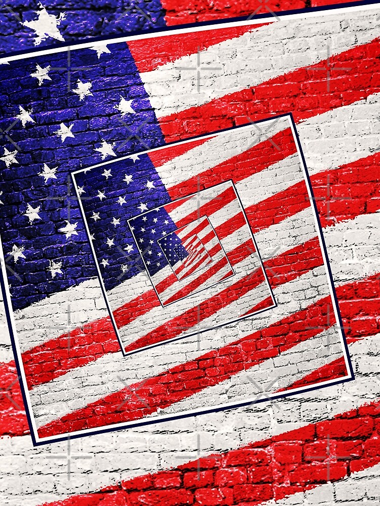 Patriotic American Flag Abstract by morningdance