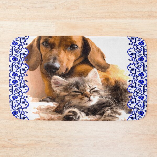 Item preview, fwc 0579 dog cat puppies cuddly designed and sold by fred chiea.