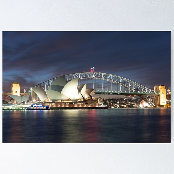 Item preview, Sydney Harbour at dusk designed and sold by KeithMcInnes.