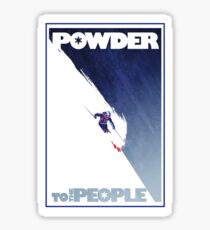 Powder to the People Sticker