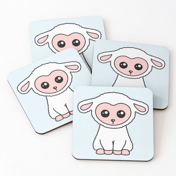 Artikelvorschau, Süßes Lamm Kawaii entworfen und verkauft von HotVector.
