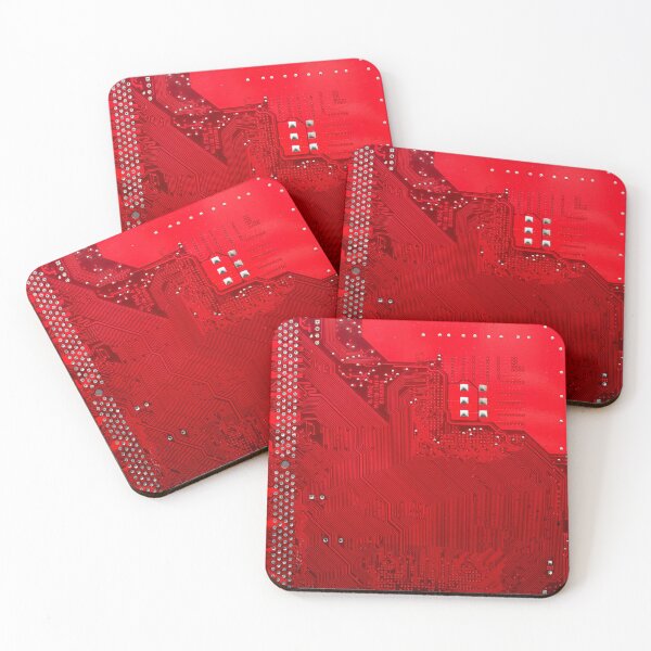 Item preview, red electronic circuit board designed and sold by tony4urban.