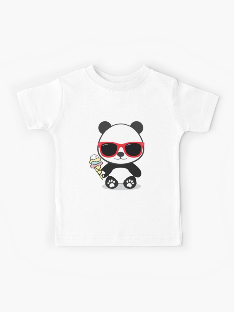 Sommer Panda Eis Essen Kinder Kawaii Kinder T Shirt Von Clearvibes Redbubble