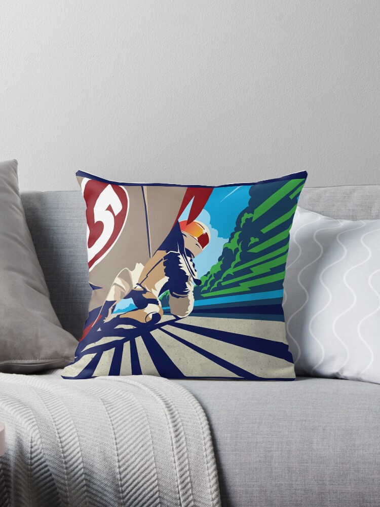 Throw Pillow, Full Throttle designed and sold by SFDesignstudio